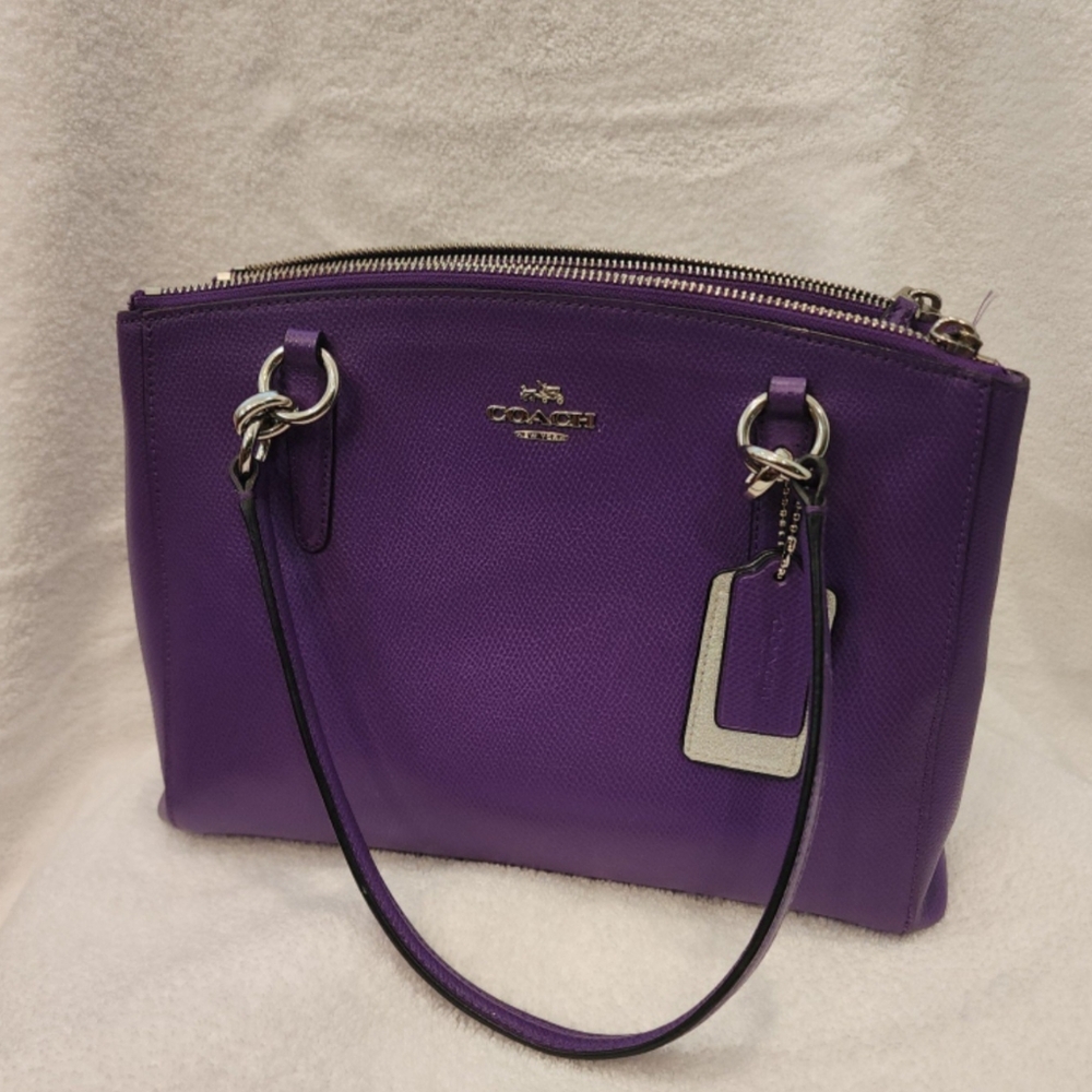 GREAT purple Coach crossbody handbag